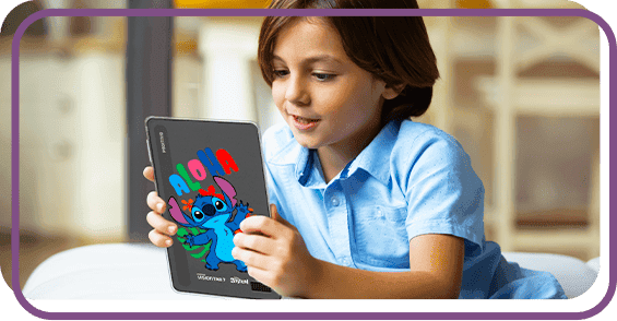 Criança com tablet