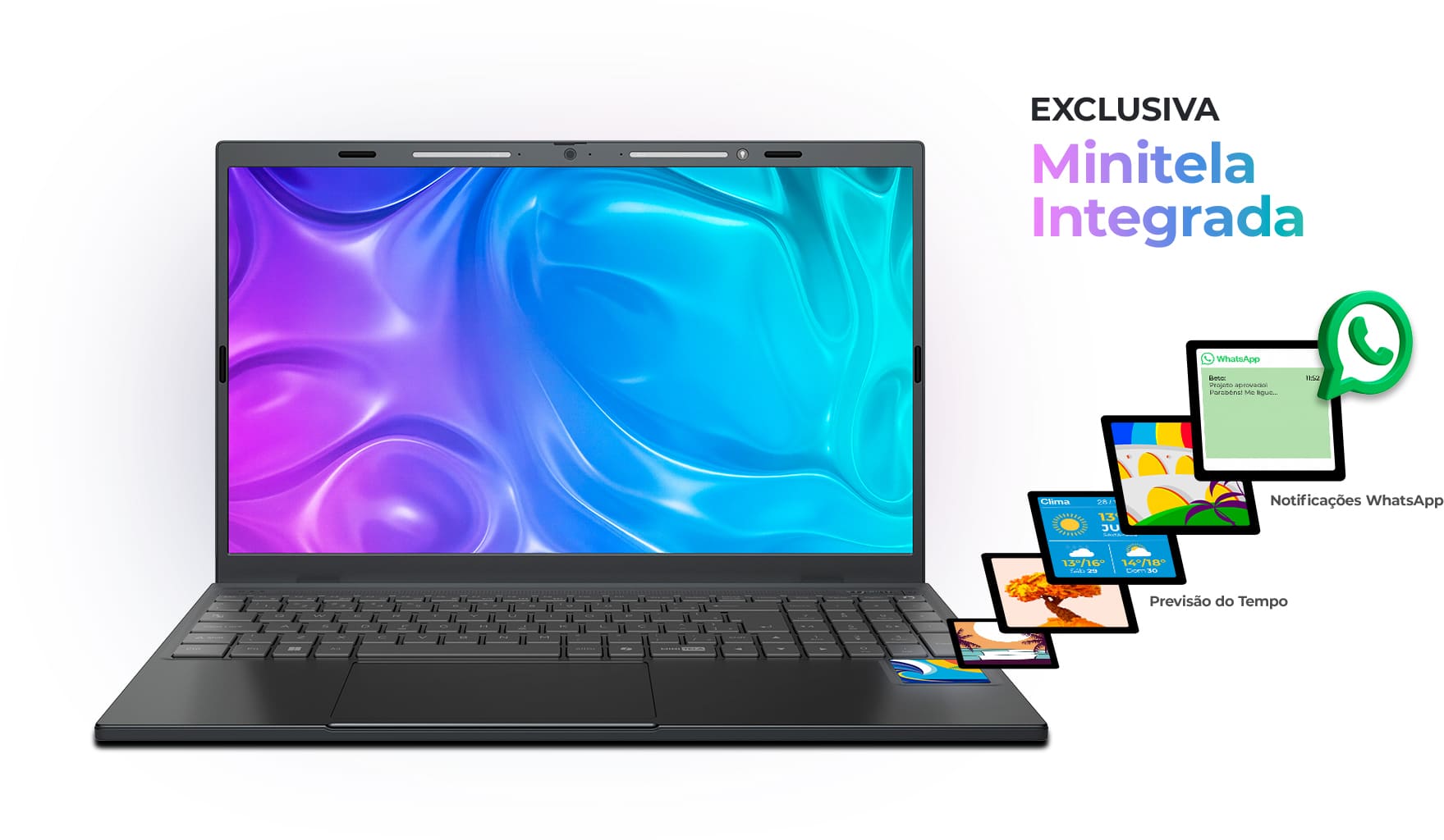 Notebook Positivo Vision C15M Intel® Celeron® N4500 Linux 8GB RAM