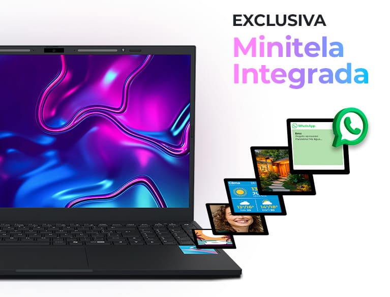 Notebook Positivo Vision R15M AMD® Ryzen 7-5825U Linux 8GB RAM